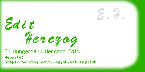 edit herczog business card